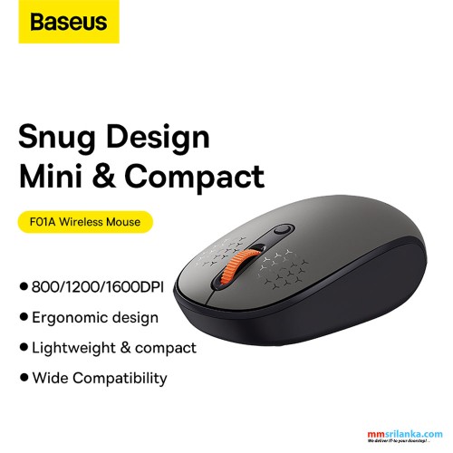 Baseus F01A Creator Wireless Mouse Frosted Gray (6M)